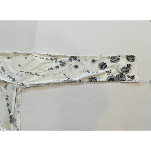 Tark 1 Paris Stretch White, Gray Floral Pants, Size M - Picture 13 of 14